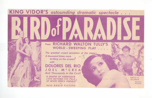 Bird of Paradise, 1932