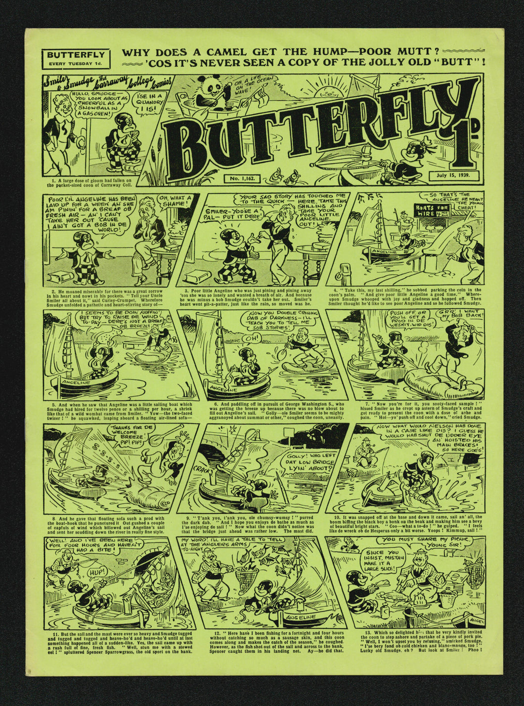 Butterfly No 1162 July 15 1939 - REPRINT