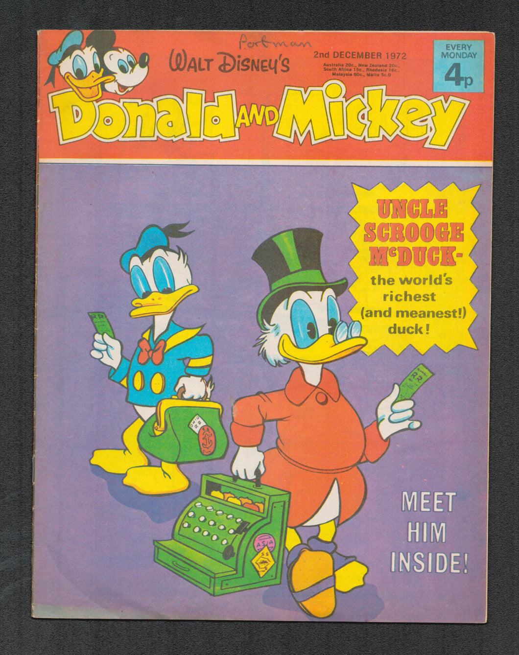 Donald and Mickey Dec 2 1972