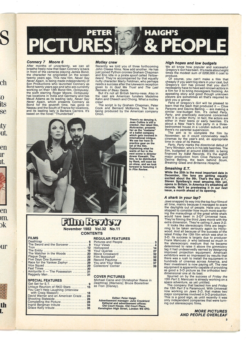 Film Review Nov 1982 – Vintage Magazine Company