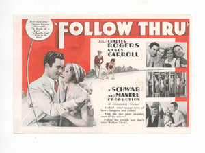 Follow Thru, 1930