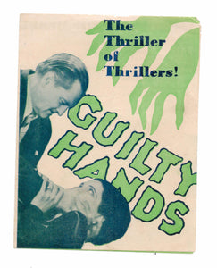 Guilty Hands, 1931