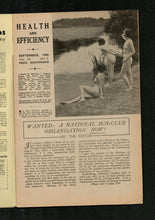 Load image into Gallery viewer, Health and Efficiency Sept 1942
