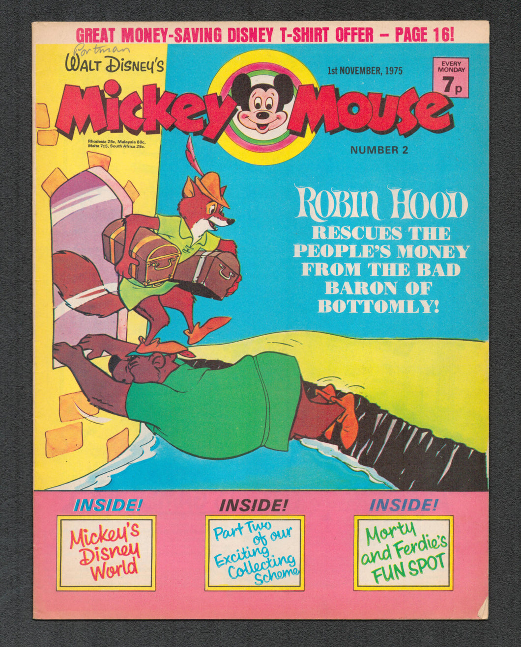 Mickey Mouse No 2 Nov 1 1975