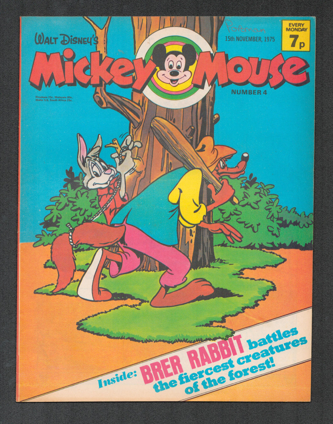 Mickey Mouse No 4 Nov 15 1975