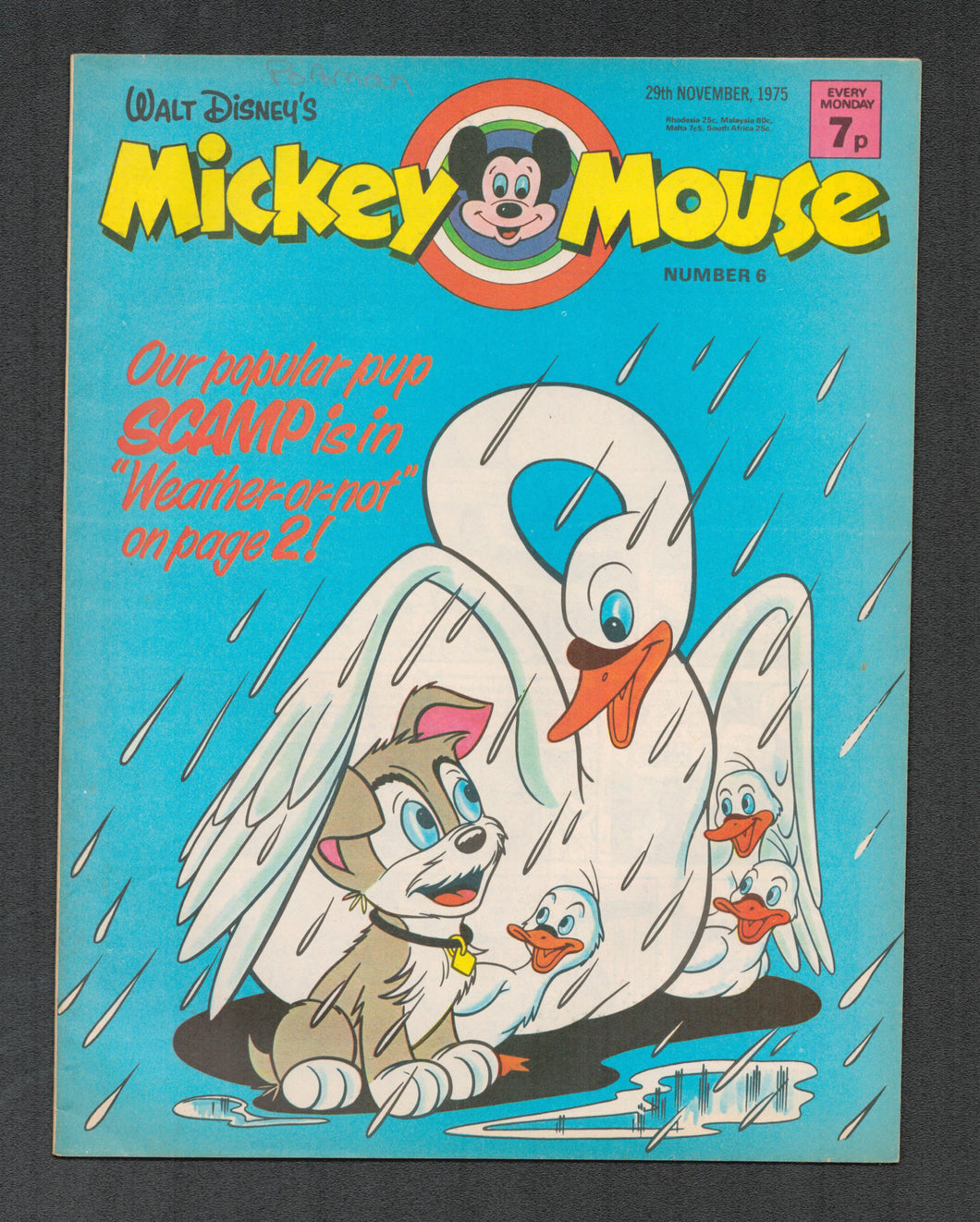 Mickey Mouse No 6 Nov 29 1975