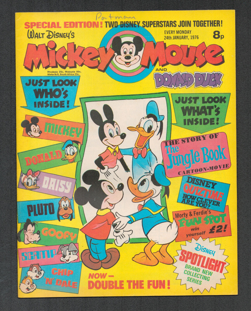 Mickey Mouse and Donald Duck Jan 24 1976