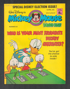 Mickey Mouse and Donald Duck No 24 Apr 3 1976