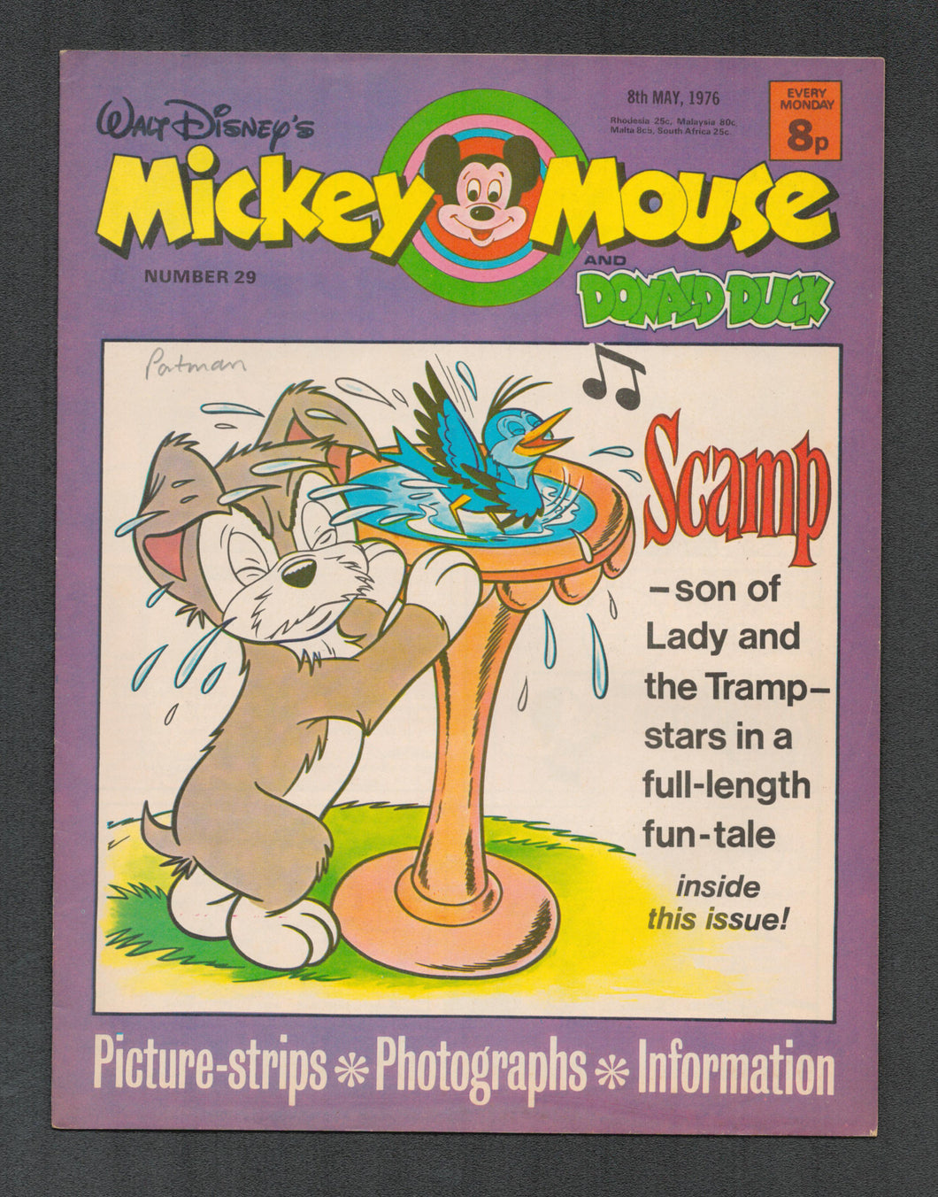 Mickey Mouse and Donald Duck No 29 May 8 1976