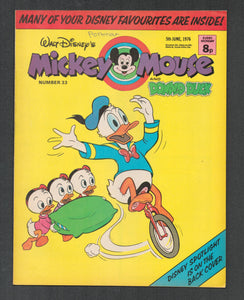 Mickey Mouse and Donald Duck No 33 June 5 1976