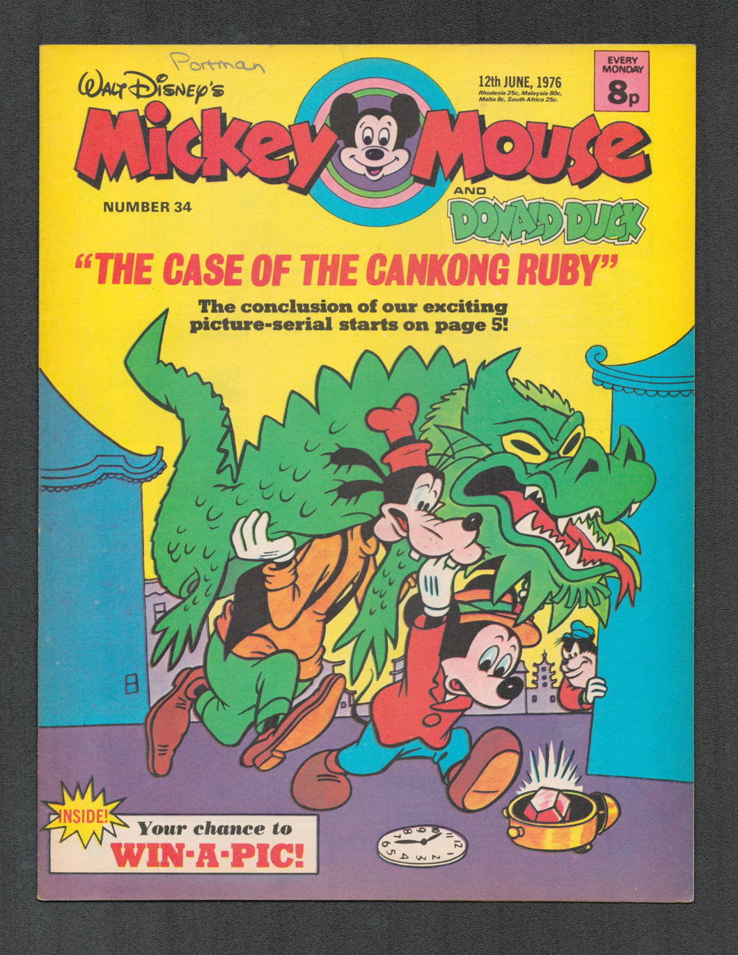Mickey Mouse and Donald Duck No 34 June 12 1976
