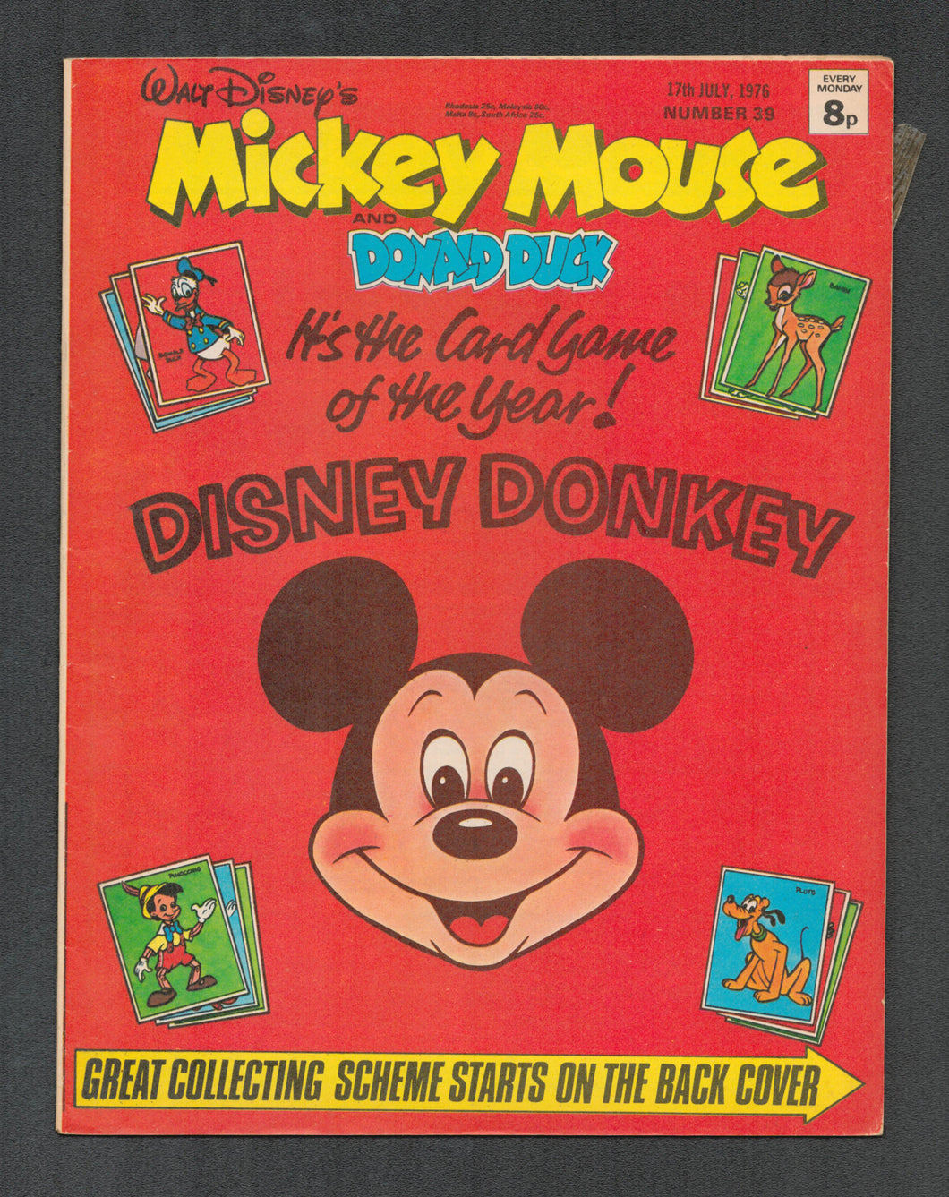 Mickey Mouse and Donald Duck No 39 July 17 1976