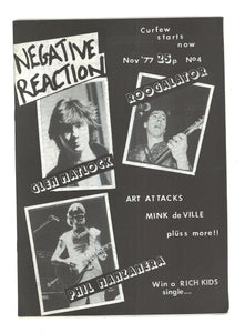 Negative Reaction No 4 Nov 1977