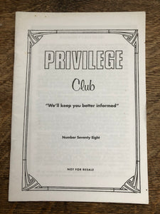 Privilege Club No 78