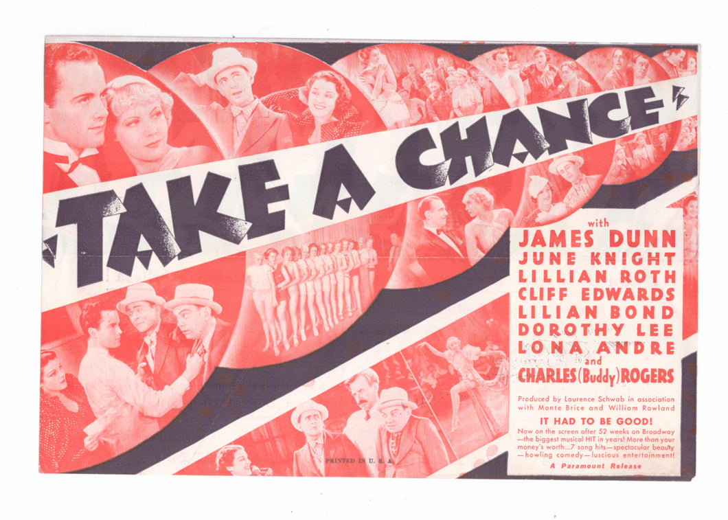 Take A Chance, 1933