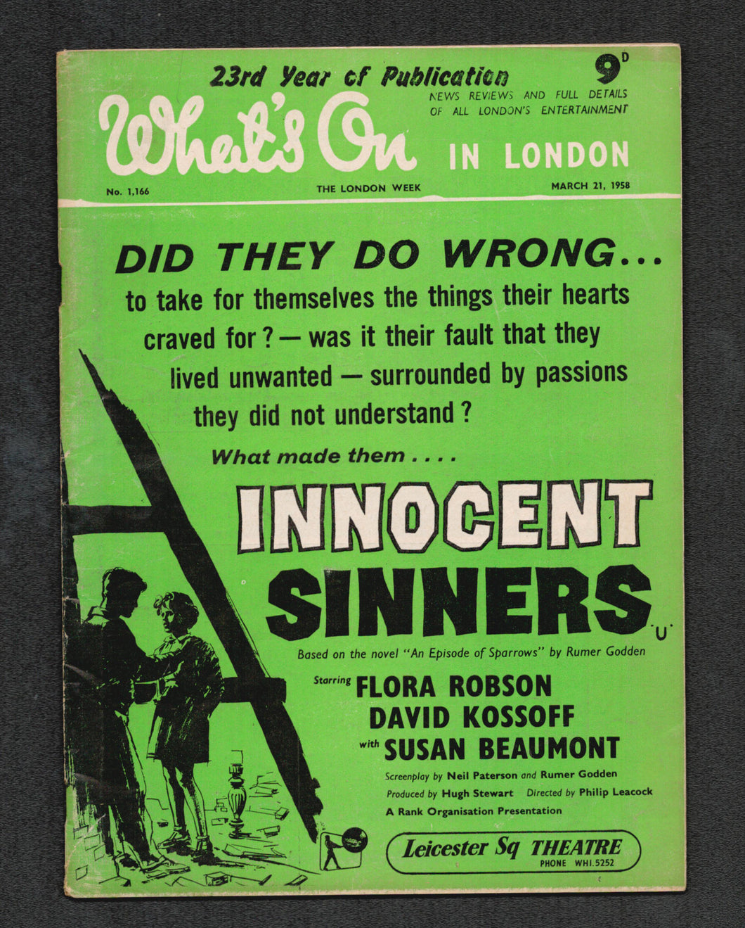Whats On No 1166 March 21 1958