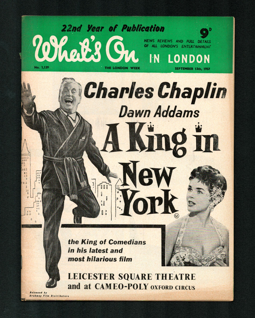 Whats on in London No 1139 Sept 13 1957