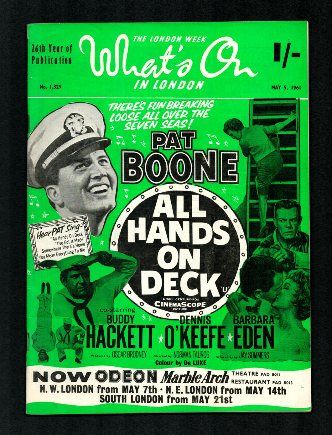 Whats On In London No 1329 May 5 1961 Vintage Magazine Company Whats on in london no 1329 may 5 1961 vintage magazine company