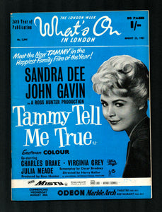 Whats on in London No 1345 Aug 25 1961