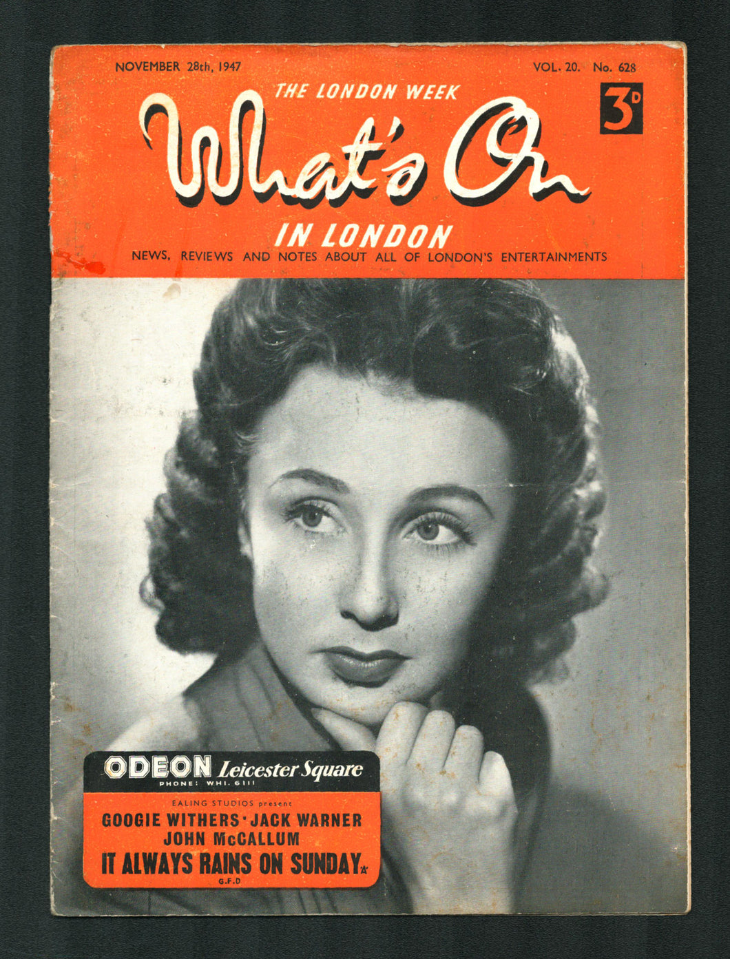Whats On In London No 628 Nov 28 1947 Vintage Magazine Company Whats on in london no 628 nov 28 1947 vintage magazine company