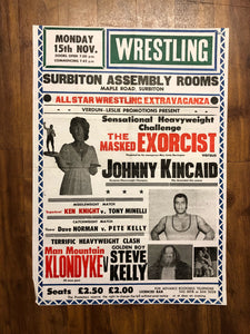 Wrestling Surbiton Assembly Rooms Nov 15