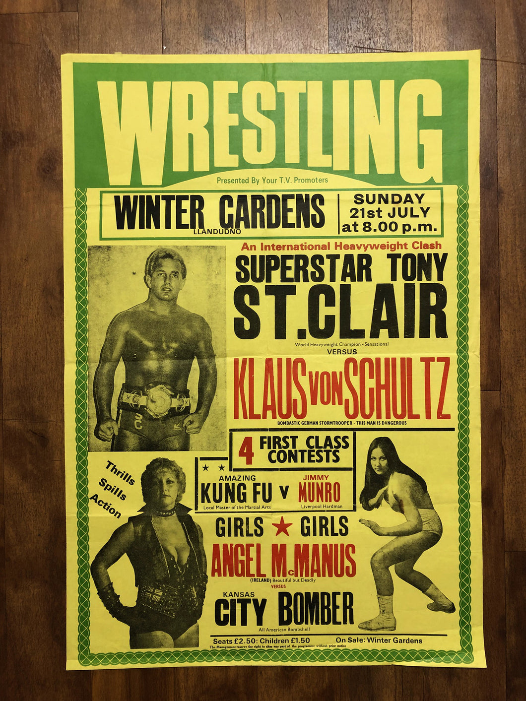 Wrestling Winter Gardens July 21